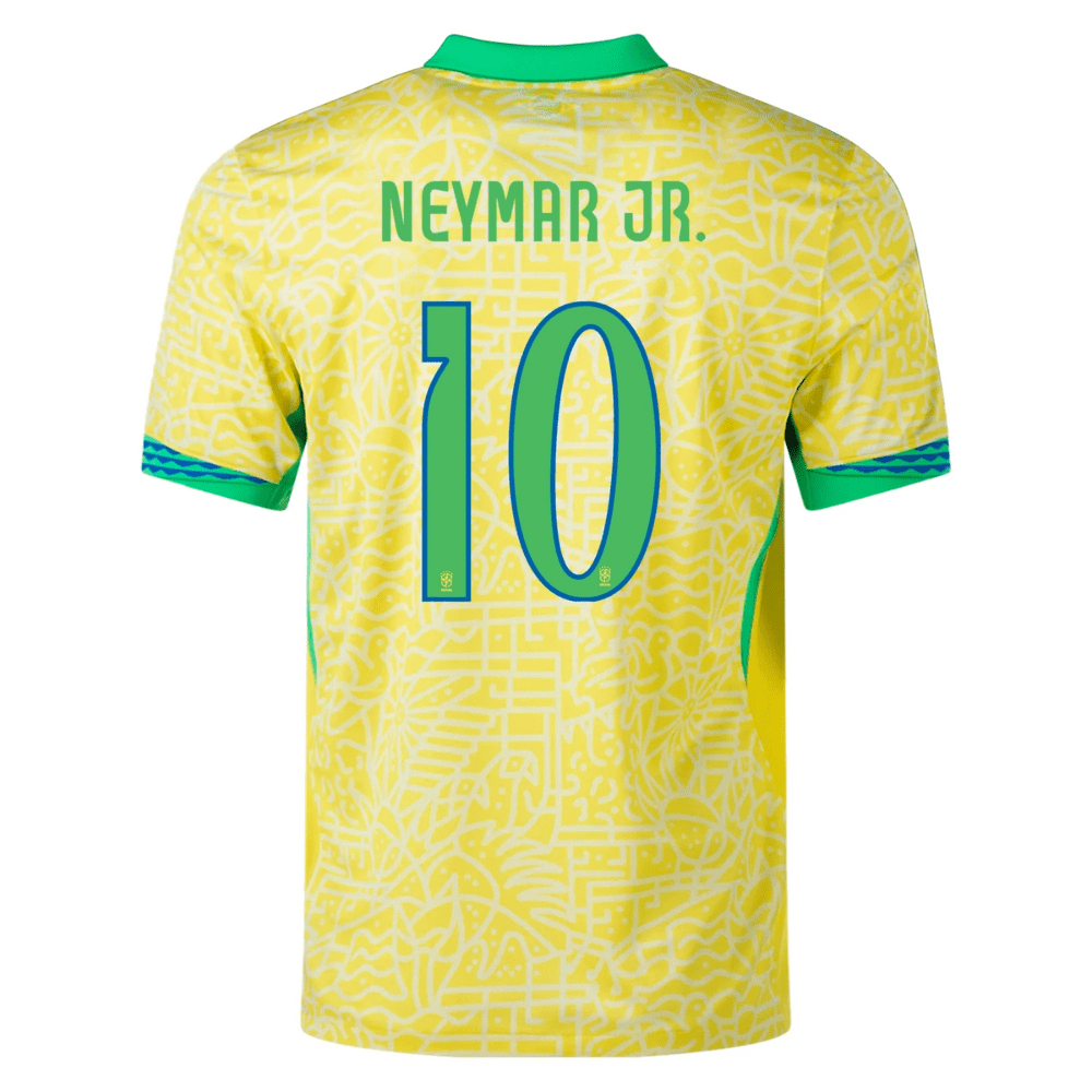 Brazil Neymar Jr #10 Home Jersey 2022 - Image 2