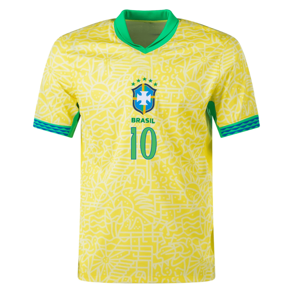 Brazil Neymar Jr #10 Home Jersey 2022 - Image 6