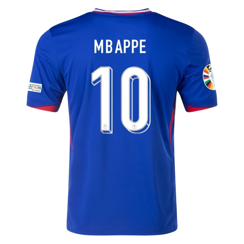 France Mbappe #10 Home Jersey 2024 - Image 2