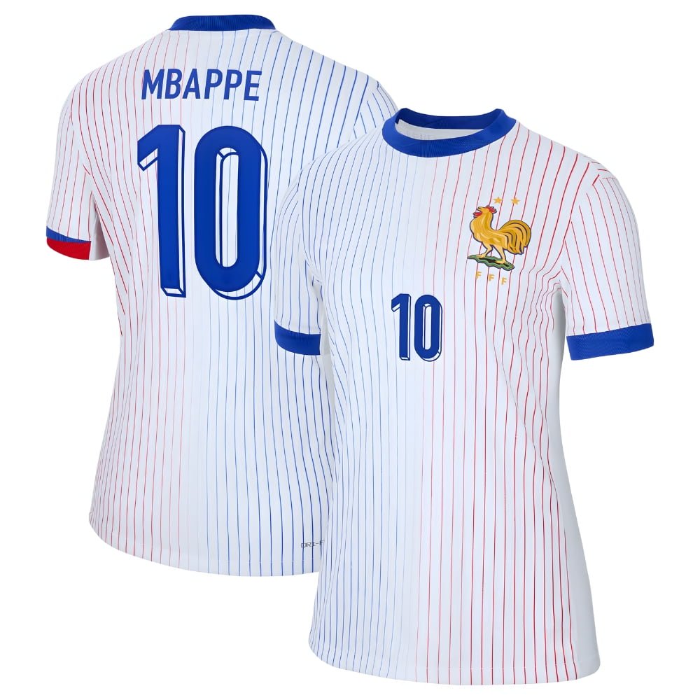 France Mbappe #10 Away Jersey 2024 - Image 2