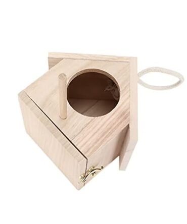 yuye Natural Wood Hanging Birdhouse