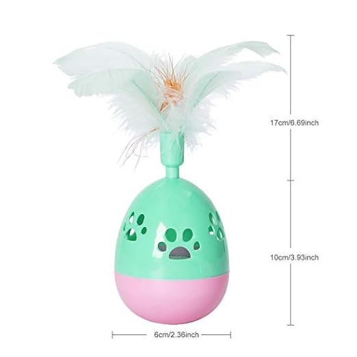 RvPaws Rolly Polly Feather Cat Tumbler Toy - Image 8