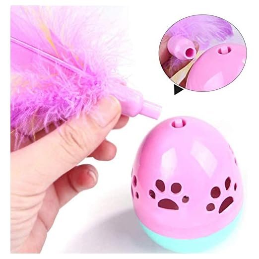 RvPaws Rolly Polly Feather Cat Tumbler Toy - Image 4