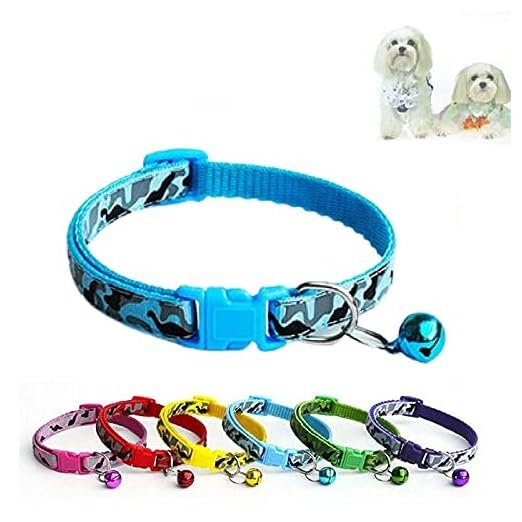 Woofy Adjustable Cat Collar with Bell, Sky Blue - Image 7