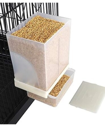 FinYii No-Mess Bird Cage Seed Feeder
