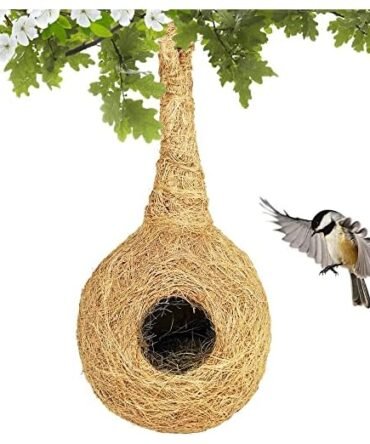 PetNest CR-1 Coir Bird Nest House, Brown